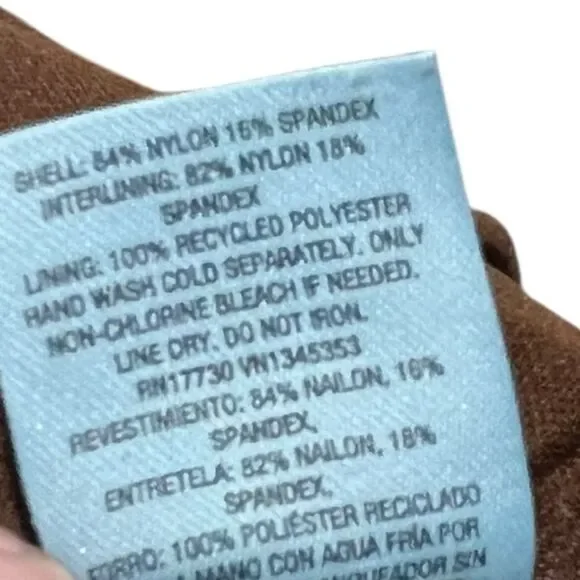 Shade & Shore Chocolate Bandeau Bikini Top, Size L, NWT - Picture 8 of 12